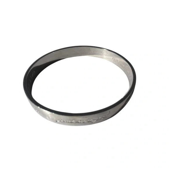 Authentic Kate Spade Best Friend Ever Idiom Bangle bracelet. Silver bride - Picture 5 of 11